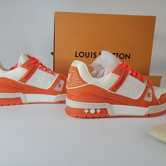LOUIS VUITTON TRAINER SNEAKER  ORANGE Sty 1A9VN5 BY VIRGIL ABLOH - Picture 6 of 16